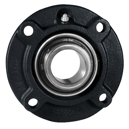 Link-Belt Flange Block Bearing; 4 Bolt Round Flange Cartridge; 2 in. Bore; 5.4 in. Bolt Circle Diameter FC4U232N